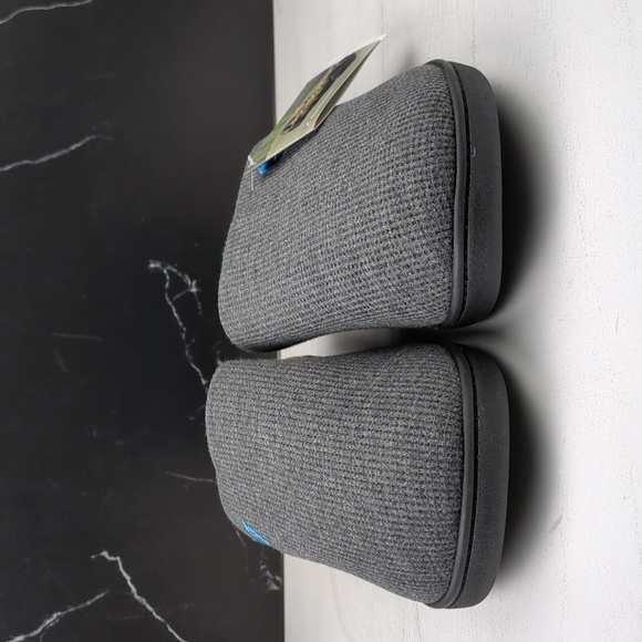 RockDove Men's Original Two-Tone Memory Foam Slipper Dark Gray/Blue sz 9-10(M) - Picture 3 of 10